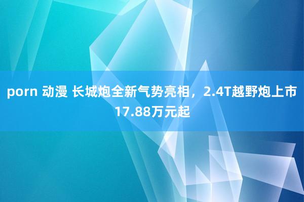 porn 动漫 长城炮全新气势亮相，2.4T越野炮上市17.88万元起