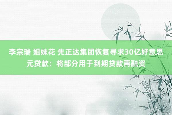 李宗瑞 姐妹花 先正达集团恢复寻求30亿好意思元贷款：将部分用于到期贷款再融资