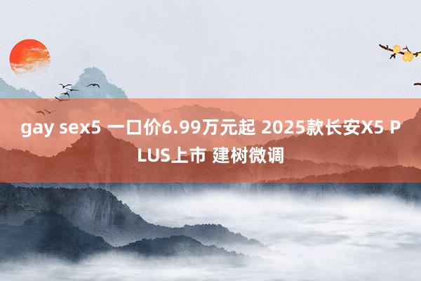 gay sex5 一口价6.99万元起 2025款长安X5 PLUS上市 建树微调