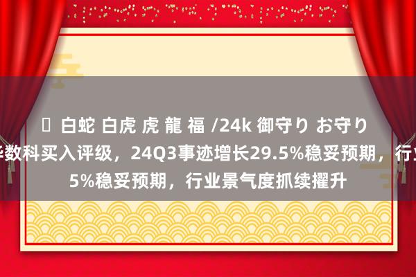 ✨白蛇 白虎 虎 龍 福 /24k 御守り お守り 华福证券予以宏华数科买入评级，24Q3事迹增长29.5%稳妥预期，行业景气度抓续擢升