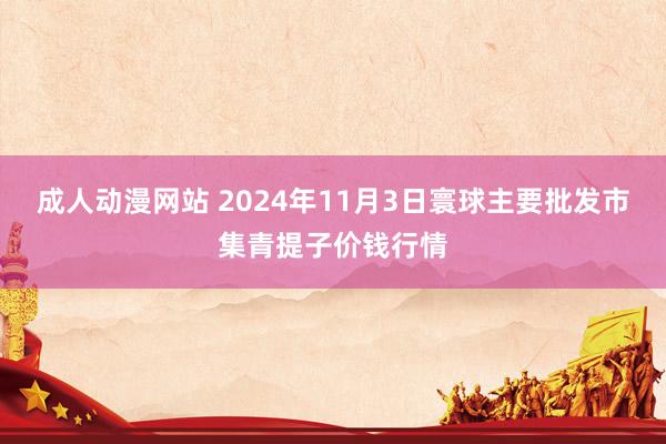 成人动漫网站 2024年11月3日寰球主要批发市集青提子价钱行情