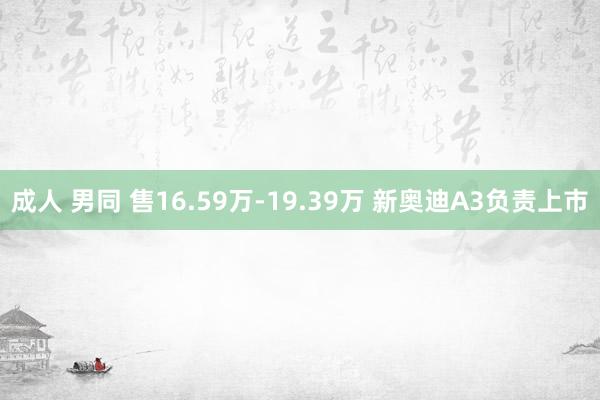 成人 男同 售16.59万-19.39万 新奥迪A3负责上市