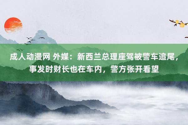 成人动漫网 外媒：新西兰总理座驾被警车追尾，事发时财长也在车内，警方张开看望