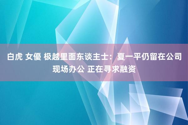 白虎 女優 极越里面东谈主士：夏一平仍留在公司现场办公 正在寻求融资