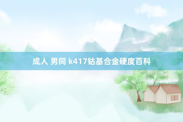 成人 男同 k417钴基合金硬度百科