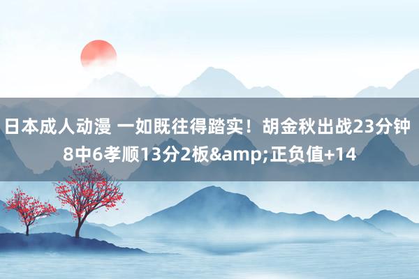 日本成人动漫 一如既往得踏实！胡金秋出战23分钟 8中6孝顺13分2板&正负值+14