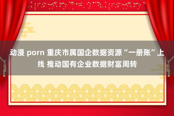 动漫 porn 重庆市属国企数据资源“一册账”上线 推动国有企业数据财富周转