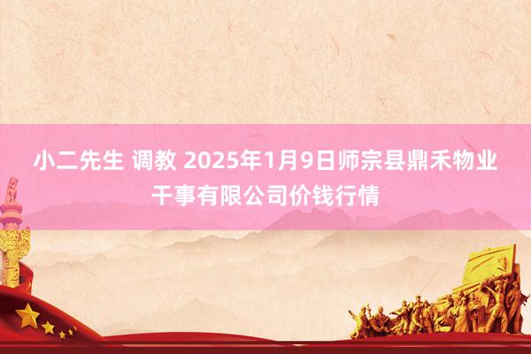 小二先生 调教 2025年1月9日师宗县鼎禾物业干事有限公司价钱行情