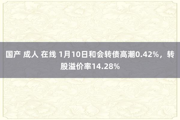 国产 成人 在线 1月10日和会转债高潮0.42%，转股溢价率14.28%