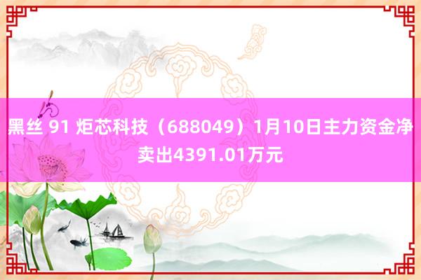 黑丝 91 炬芯科技（688049）1月10日主力资金净卖出4391.01万元